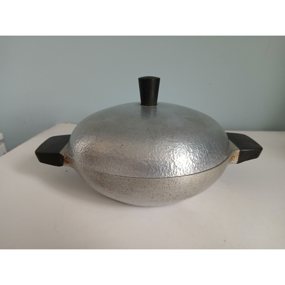 Vintage Club Aluminum Hammercraft 1 QT Hammered Pot Pan Casserole with Lid MCM